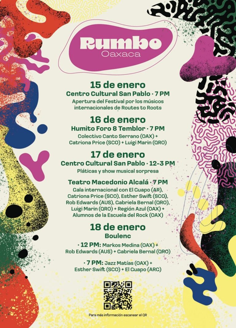 Festival de Música Intercultural “Rumbo Oaxaca” reunirá talento de diversas latitudes del mundo
